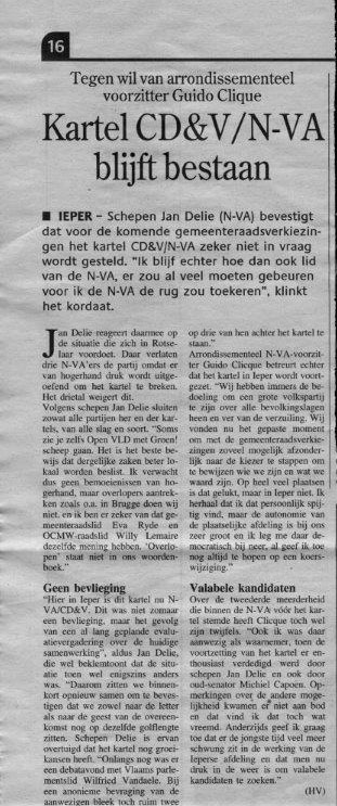 Krant van West-Vlaanderen - 06/01/2012