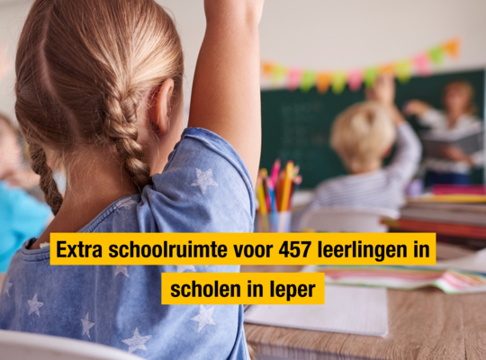 Creatie extra schoolruimte via huur in Ieper