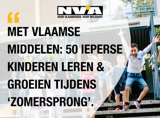 Met Vlaamse middelen: 50 Ieperse kinderen leren en groeien tijdens hun 'Zomersprong'.