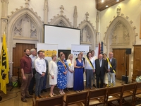 Op het einde krijgt Sofie officieel haar Gulden Spoor van de beweging Vlaanderen-Europa
