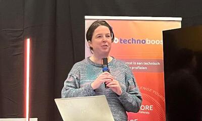 Eva speecht op Technoboost