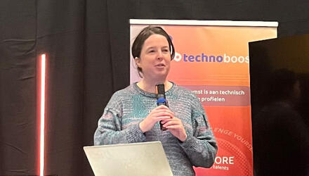 Eva speecht op Technoboost